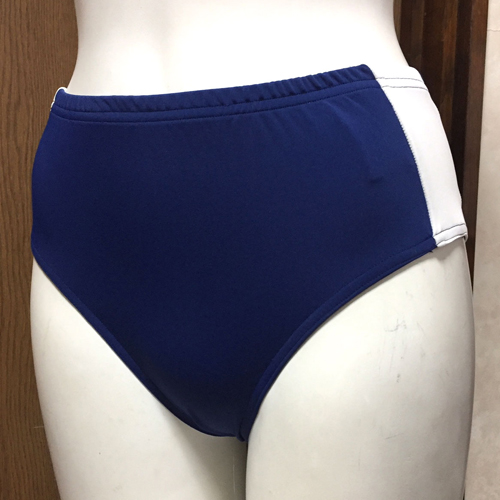 新品【体操着・ブルマ】柔らか2wayストレッチ ライン入り陸上ブルマ ネイビー×白 Mサイズ 日本製