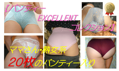 【パンティー EXCELLENT コレクション】ママさん・熟女系20枚のパンティー入りセット