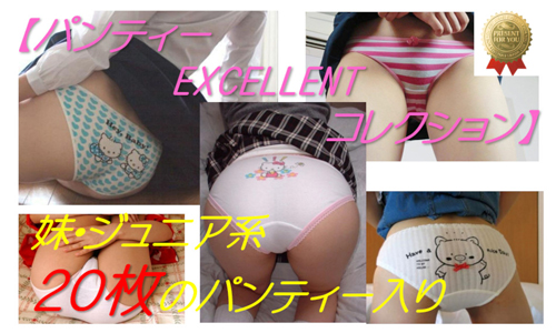 【パンティー EXCELLENT コレクション】妹・ジュニア系20枚のパンティー入りセット