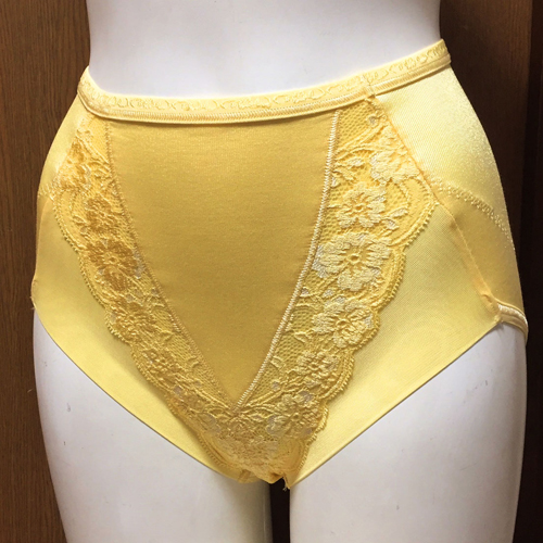 【レディース・補正下着】ワコール　ボトムをきれいに　スリムアップガードル　イエロー　64サイズ　日本製