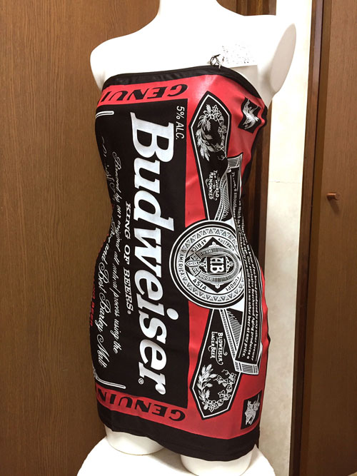 新品・激レア【ボディコン・レースクイーン】バドガール ボディコン チューブトップ コスチューム 黒 Mサイズ 日本製