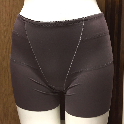 【レディース・補正下着】クライム　シンプルなデザインでボディメイク　ソフトガードル　ダークブラウン　Mサイズ