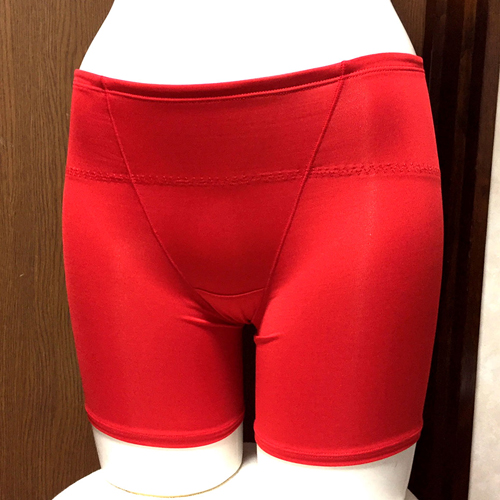 【レディース・補正下着】トリンプ さらり光沢2wayストレッチ シンプルでムダのないスタイル ソフトガードル 赤 M-Lサイズ